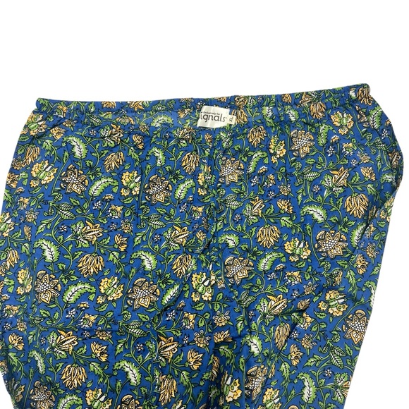 Signals Idika Blue Floral 2 Pc. Women’s Pajama set MULTIPLE SIZES - Picture 7 of 14